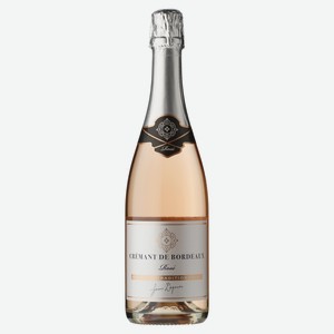 Вино игристое Jean Degaves Cremant de Bordeaux розовое брют, 0.75л Франция