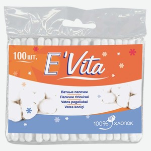 Ватные палочки E Vita, 100 шт