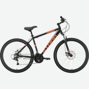 Велосипед STARK Tank 27.1 D (2021), горный (взрослый), рама 16 , колеса 27.5 , черный/оранжевый, 15.9кг [hd00000667]