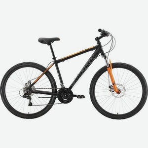 Велосипед STARK Tank 27.1 D (2022), горный (взрослый), рама 18 , колеса 27.5 , черный/оранжевый, 15.9кг [hq-0005097]