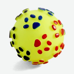 Игрушка для собак из винила  Мяч с лапками , d70мм