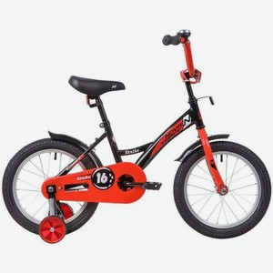 Велосипед NOVATRACK Strike (2020), городской (детский), колеса 16 , черный/красный, 10.7кг [163strike.bkr20]