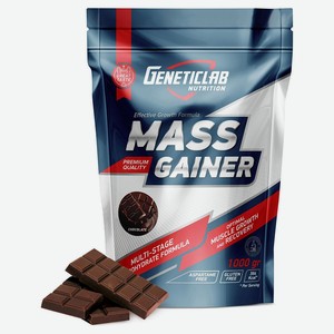 Гейнер для массы Geneticlab Шоколад, 1 кг
