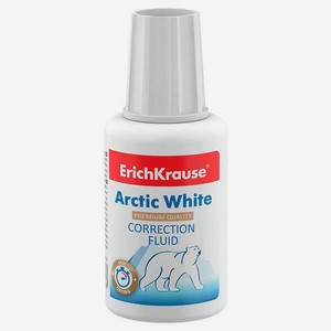 Корректор ErichKrause Arctic white с кисточкой, 20 мл