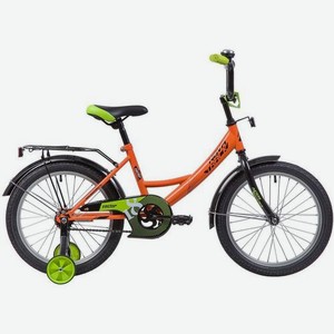 Велосипед NOVATRACK Vector (2019), городской (детский), колеса 18 , оранжевый, 11кг [183vector.or9]