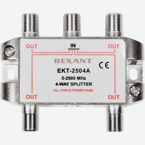 Сплиттер антенный REXANT 05-6203, F-TV(f) - серебристый