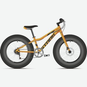 Велосипед STARK Rocket Fat (2021), горный (подростковый), рама 12 , колеса 24 , оранжевый/черный, 15.9кг [hq-0005326]