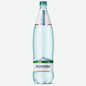 Вода минеральная Borjomi лечебно-столовая газированная, 1.25 л, пластиковая бутылка