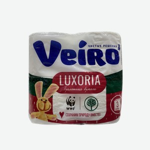 Туалетная бумага VEIRO Luxoria Премиум 3сл/4рул
