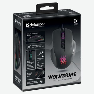 Мышь игровая Defender Wolverine GM-700L RGB
