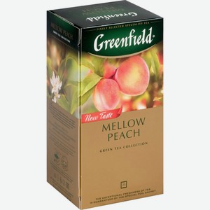 Чай зелёный Greenfield Mellow Peach с ароматом Персика и мандарина, 25×1,8 г