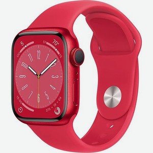 Смарт-часы Apple Watch Series 8 А2770, 41мм, красный / красный [mnug3ll/a]