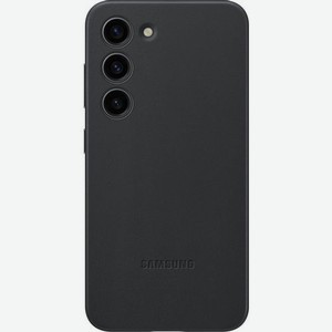 Чехол (клип-кейс) Samsung Leather Case, для Samsung Galaxy S23, черный [ef-vs911lbegru]