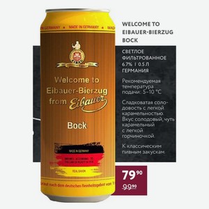Пиво Welcome To Eibauer-bierzug Воск Светлое Фильтрованное 6.7% 0.5 Л Германия