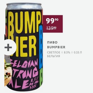 Пиво Bumpbier Светлое 8.5% 0.33 Л Бельгия
