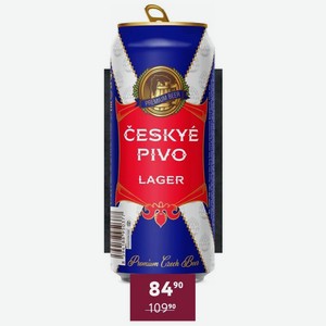 Пиво Сzesky Pivo Светлое Фильтрованное 4.6% 0.5л Чехия