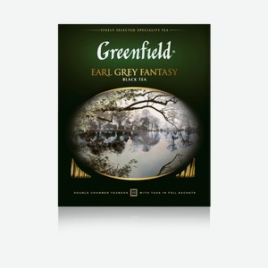 Чай Greenfield Earl Grey Fantasy черный (2г x 100шт), 200г Россия