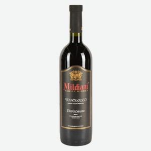 Вино Mildiani Пиросмани столовое красное полусухое Грузия, 0,75 л