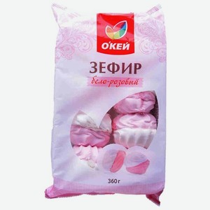 Зефир О Кей Бело-розовый, 360 г
