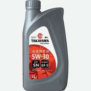 Моторное масло TAKAYAMA SAE GF-5, 5W-30, 1л, синтетическое [605551]