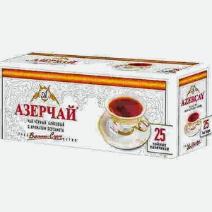 Чай Черный С Бергамотом Азерчай 25 Пакетиков