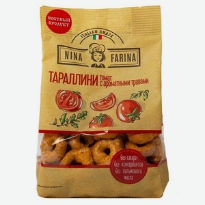 Тараллини Nina Farina томат и ароматные травы, 180 г