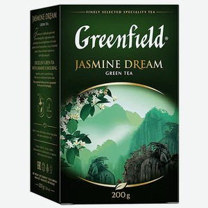 Чай Greenfield Jasmine Dream зеленый листовой, 200г Россия