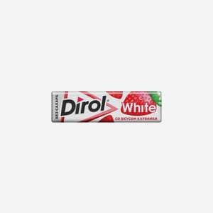 Жевательная резинка Dirol White со вкусом клубники, 14г Россия