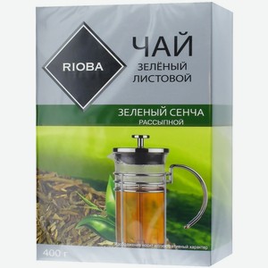 RIOBA Чай зеленый листовой Зеленый Сенча, 400г Россия