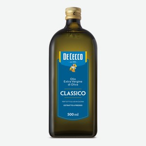 Масло оливковое De Cecco Extra Vergine Classico нерафинированное, 500мл Италия