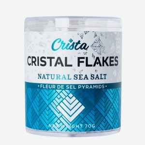 Соль Fleur de Sel Crista Flakes морская натуральный вкус, 70г Россия