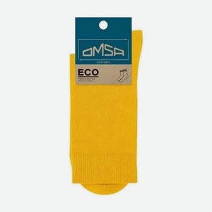 Носки Мужские Omsa Eco Colors Гладь Giallo Р.42-44