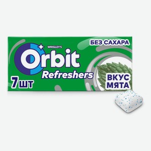 Жевательная резинка Orbit Refreshers мята без сахара 16 г