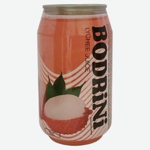 Напиток негазированный Bodrini со вкусом личи, 310 мл