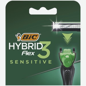Кассеты д/станка Bic Flex3 Hybrid д/чувствительной кожи 4шт
