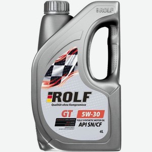 Моторное масло ROLF GT SAE, 5W-30, 4л, синтетическое [322443]