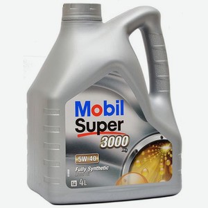 Моторное масло MOBIL Super 3000 X1, 5W-40, 4л, синтетическое [150546]