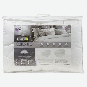 Одеяло 2-спальное Wellness белое, 170х205 см