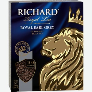 Чай Richard Lord Grey черный байховый (2г х 100шт), 200г Россия
