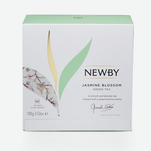 Чай Newby Jasmine Blossom зеленый (2г x 50шт), 100г Индия