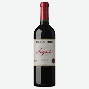 Вино De Martino Legado Carmenere красное сухое Чили, 0,75 л