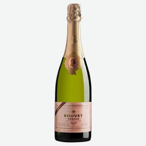 Игристое вино Bouvet Ladubay Tresor розовое брют Франция, 0,75 л