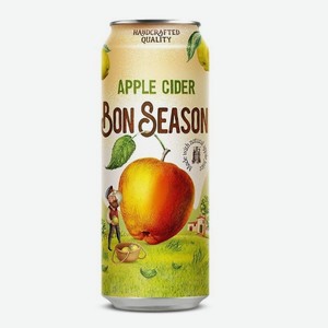 Сидр Bon Season сладкий 4,5% 430мл
