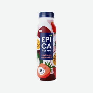 БЗМЖ Йогурт питьевой Epica клубн/маракуйя 2,5% 260г