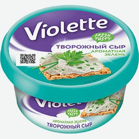 Сыр Творожный Виолетта С Зеленью 140 Г