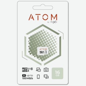 Карта памяти MicroSD Atom microsdhc 16GB UHS-1 U1 (AMSDU1/16GB)