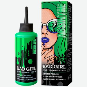 Краска для волос BAD GIRL Absinthe неоновый зеленый, 150мл