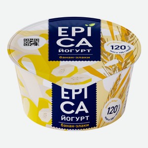 Йогурт Epica банан-злаки 4,9% 130 г