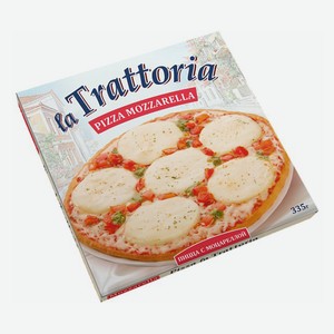 Пицца La Trattoria с моцареллой замороженная 335 г