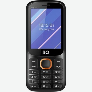 Сотовый телефон BQ 2820 Step XL+, черный/оранжевый
